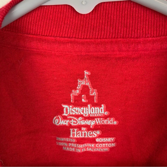 Walt Disney World Mickey Mouse Shirt Christmas Theme Red Adult Unisex Large - Picture 3 of 4